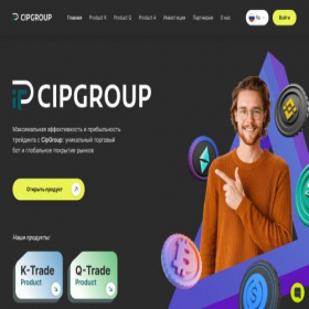 Скриншот главной страницы сайта cip-group.pro