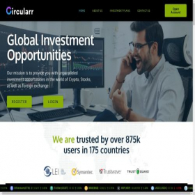 Скриншот главной страницы сайта circularrltd.com