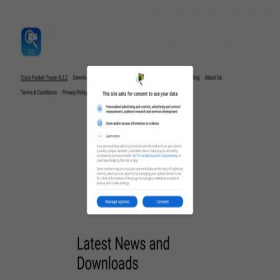 Скриншот главной страницы сайта ciscopackettracer.org