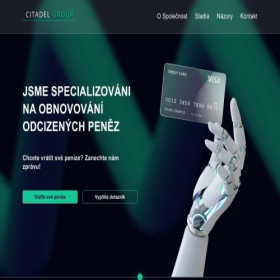 Скриншот главной страницы сайта citadelproff.cz