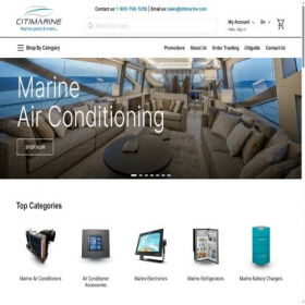 Скриншот главной страницы сайта citimarinestore.com