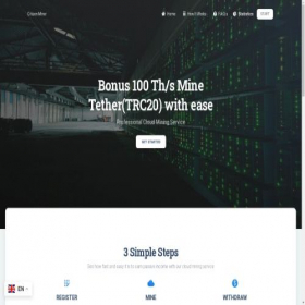 Скриншот главной страницы сайта citizenminer.com