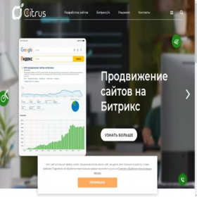 Скриншот главной страницы сайта citrus-soft.ru