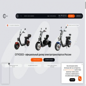 Скриншот главной страницы сайта citycoco-russia.com