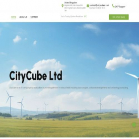 Скриншот главной страницы сайта citycube.ltd