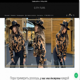 Скриншот главной страницы сайта cityfurs.ru