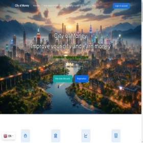 Скриншот главной страницы сайта cityofmoney.ru