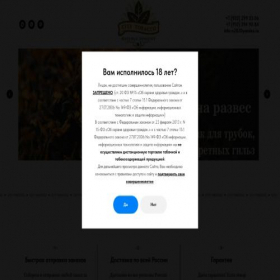 Скриншот главной страницы сайта citytabacco.ru