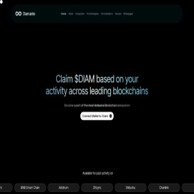 Скриншот главной страницы сайта claim.diamante.io