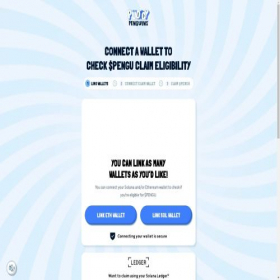 Скриншот главной страницы сайта claim.pudgypenguins.com