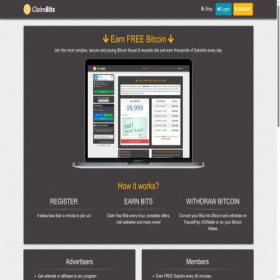 Скриншот главной страницы сайта claimbits.pro