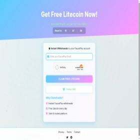 Скриншот главной страницы сайта claimfreebtc.pro
