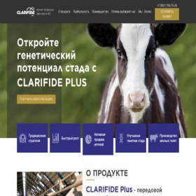 Скриншот главной страницы сайта clarifide-plus.ru