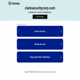 Скриншот главной страницы сайта clarksecuritycorp.com