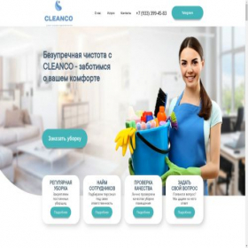 Скриншот главной страницы сайта cleanandco.ru