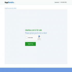 Скриншот главной страницы сайта cleanbux.com
