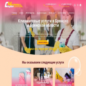 Скриншот главной страницы сайта cleanliness-studio.ru