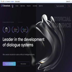 Скриншот главной страницы сайта cleverbots.ru