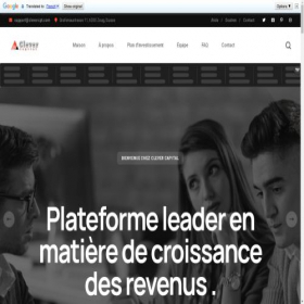 Скриншот главной страницы сайта clevercpt.com