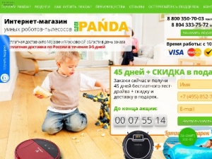 Скриншот главной страницы сайта cleverpanda.ru