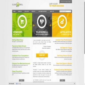 Скриншот главной страницы сайта click2sell.eu