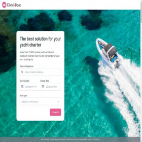 Скриншот главной страницы сайта clickadboat.com
