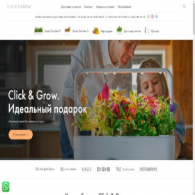 Скриншот главной страницы сайта clickandgrow.ru