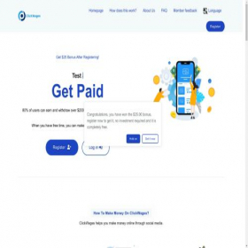 Скриншот главной страницы сайта clickckuwages.buzz