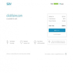 Скриншот главной страницы сайта clickfaire.com