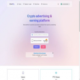 Скриншот главной страницы сайта clickfly.io