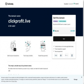 Скриншот главной страницы сайта clickprofit.live