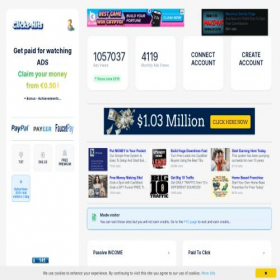 Скриншот главной страницы сайта clicks-hits.com