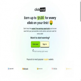 Скриншот главной страницы сайта clickviral.io