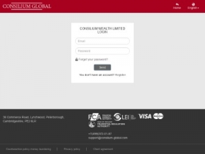 Скриншот главной страницы сайта client.consilium-global.com