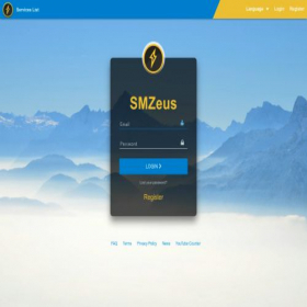 Скриншот главной страницы сайта clients.smzeus.com