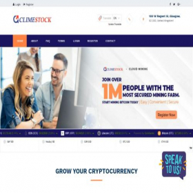 Скриншот главной страницы сайта climestock.com