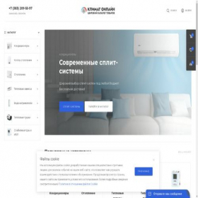 Скриншот главной страницы сайта climexpert.ru
