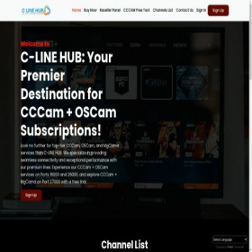 Скриншот главной страницы сайта clinehub.com