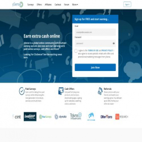 Скриншот главной страницы сайта clixsense.com