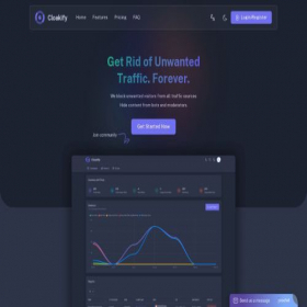 Скриншот главной страницы сайта cloakify.pro