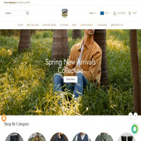 Скриншот главной страницы сайта clothesoutdoor.com