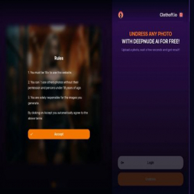 Скриншот главной страницы сайта clothoff.io