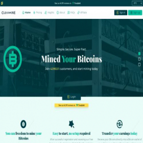 Скриншот главной страницы сайта cloud-mine.org