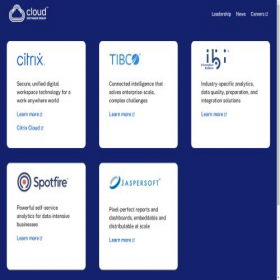 Скриншот главной страницы сайта cloud.com