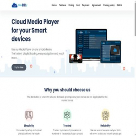 Скриншот главной страницы сайта clouddy.online