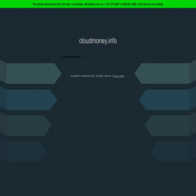 Скриншот главной страницы сайта cloudmoney.info