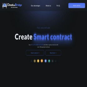 Скриншот главной страницы сайта cloudonbridge.com
