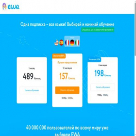 Скриншот главной страницы сайта cloudpay.appewa.com
