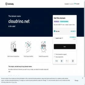 Скриншот главной страницы сайта cloudrino.net