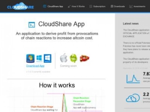 Скриншот главной страницы сайта cloudshare.top
